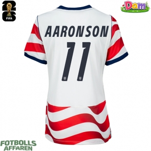 Förenta stater Brenden Aaronson #11 Hemmatröja Kvinnor VM 2026 Kortärmad
